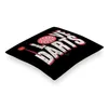 Pillow Case I Love Darts Birthday Gift Home Decorative Square Printing Cover Throw Sofa Cushion Heart Am In Lo