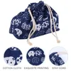 Dinnerware Japanese Drawstring Lunch Box Bag Leakproof Travel Containers Rope Cotton Linen Supply Miss