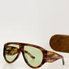 Summer Bronson Gafas de sol Fashion Mens Diseñador para mujer Acetate Oval a la altura completa de la alta calidad Gafas de playa de playa clásica ft1044 con caja original