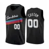 75 كرة السلة قمصان مخصصة للرجال شباب سان أنطونيو ،