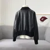 Women's Leather Ms Brief Paragraph Sheepskin Coat Han Edition Loose V-neck Knitting Cardigan Jacket