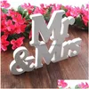 Decorazione per feste Fast Mr Mrs Signs Letters For Sweetheart Table Decor Sign F745 Drop Delivery Home Garden Festive Supplies Ev Dhb4M