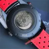 Limited edition watch diameter 43 mm with Swiss SW200 mechanical movement provides 38 hours of power storage sapphire mirror calfskin punched belt Men's watch