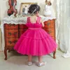 Robes de fille Filles volants robe de princesse pour enfants mariage élégant fête Tutu robe de bal enfants anniversaire Pageant Communion robes formelles