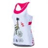 Racing Jackets Cycling Jersey Sleeveless Women Bike Jerseys Road MTB Bicycle Maillot Mountain Top Shirt Female Pink Summer Red