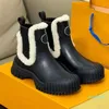 Winter Flache Frauen Ankle Boot Wildleder Leder Flauschigen Shearling Trim Chelsea Stiefel Warme Party Kleid Dame Booties Komfort Zu Fuß