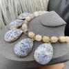 Chains 2023 Medieval Vintage Personality Fashion Temperament Outstanding Gentle And Elegant Milk Tea Color Bead Necklace