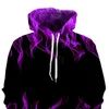 Sweats à capuche pour hommes Hommes Automne Hiver Sweat à capuche Couleur Assortie 3D Flamme Imprimer Hip Hop Unisexe Sweat-shirt Lâche À Capuche Épais Chaud Couple Halloween