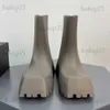 Botas RIBETRINI punta cuadrada nueva marca botas de lluvia de diseñador para mujer tobillo corto plataforma de tacón grueso zapatos de moda impermeables mujer T231121