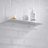 Bathroom Shelves Nordic Floating Shelf Wall Square Shower Rack Without Drilling Free Corner Storage Holder Corner Furniture for Bathrooms Shelves 230421