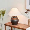 Tafellampen vinatge land zwart keramisch aardewerk led lamp foyer whorkshop retro porselein bureau decor licht d104