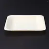 Disposable Dinnerware 50 Pcs Wooden Utensils Eating Plate Tableware Board Biodegradable Plates Bamboo Eco-friendly