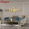 Wall Lamp Hongcui Modern Gold Picture Fixture Lights LED Creative Rectangular Background Sconce Decor For Living Bedroom