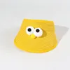 Berets Sun Hats For Boy Girls Children's Empty Top Straw Hat Girl's Sunshade Cartoon Cute Big Eyes Chapeu Panama Kids