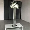 Decoração de festa acrílico rack de flor de luxo de mesa brilhante vasos de casamento lead de eventos de evento para casa el ch214