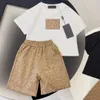 enfant ensembles bébé ensemble enfants vêtements d'été bébé designer t-shirt vêtir garçon fille court vêtir marque de luxe deux pièces