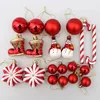 Decorações de Natal 2029 pcs bolas de árvore vermelho doces pendurado ornamento grandes pingentes conjunto para casa natal navidad ano 231120