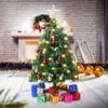 Christmas Decorations Diy Christmas Tree Vibrant Desktop Mini Christmas Tree Realistic Looking Xmas Tree with String Light Top Star Ball Set Festive 231120