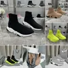 Chaussures décontractées 1.0 Entraîneur Sock Boot Femmes Baskets Speed Shoe Runner Sneaker Speeds Booties Paris Platform Master Classic Brillant