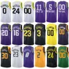 Printed Basketball Man Women Ochai Agbaji Jerseys 30 Ochai Agbaji Keyonte George 3 Kelly Olynyk 41 Simone Fontecchio 16 Kris Dunn 11 Purple White Black City Shirt