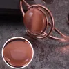 Брушковый магнитный браслет медь пользуется коричневым кристаллическим солнцем луна Артрит.