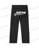 Jeans pour hommes Jeans pour femmes Y2k Jeans Hip Hop Badfriend lettre impression Baggy pantalon noir 2023 nouveau Harajuku mode Punk Rock pantalon large pied Streetwear T231121