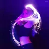 Night Lights Rechargeable Led Fiber Optic Whip Lamp Light-up Dance Light Glowing Flash Waving Props For Nightclub KTV Bar Decor