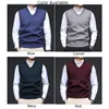 Men's Vests Comfy Fashion Vest Winter Autumn Daily Holiday Male Regular Slight Stretch Solid Color Spring Vacation