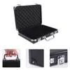 Emballage cadeau Chip Poker Box Case Chips Carrier Metal Storage Carrying Aluminium Container Holder Casino Game Deluxe Plateau Table Organisateur