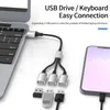 A 3 HUB USB 2.0 Adattatore multi splitter doppio a 4 porte OTG per PC Laptop Accessori per computer di superficie Un'estensione Dati di alimentazione