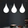 Ljuskronor nordiska kreativa 12v RGB hängande lampor modern pe vatten droppe diamant färg anpassad led lamp café bar dekor armaturer