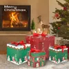Christmas Decorations 3PCSSET Decorative Nesting Boxes Large Size Year Navidad Gifts Xmas Tree Wrap Home Party 231120