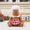 Christmas Decorations Gingerbread Man Chef Plush Doll Tree Decoration Year Childrens Gift Home 2024 231121
