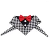 Hundkrage Glorious Kek Tuxedo Wedding Formal Bandana med Bow Tieneck Tie Designs Slip-Over the Collar Pet S/M/L