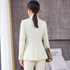 Women's Two Piece Pants Autumn Winter High Quality Fabric Formal Blazers Feminino For Women Business Work Wear Professional Trousers Sets