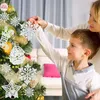 Decorazioni natalizie decorazione per l'albero cerimonia d'attaccatura pupazzo di neve renna fiocco di neve festa dell'anno 231121