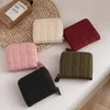 Portafogli Borse per soldi moda Clip Portamonete in pelle PU stile coreano Portafoglio donna Plaid con cerniera femminile