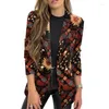 Ternos femininos femininos blazer floral jaqueta terno tendência impressão flores moda masculina festa palco formal vestido blazers