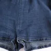 Röcke Blue Denim mit Rüschen Harajuku Y2K Jeans Shorts Mini Frau hohe Taille unten weiblich lässig gefaltet 230420