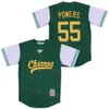 Baseball Moive Jersey e Down Kenny Powers Chawas Hiphop All Stitched Cool Base Cooperstown College Vintage For Sport Fãs Retro Team Green Blue White