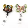 Brooches Lailina Office Supply Bling Shiny Rhinestone Animal Butterfly Badge Holder With Clip For Accessories