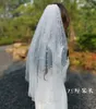 Bridal Veils Elegant Pearl Wedding Veil With Comb One Layer Cathedral Long White Ivory