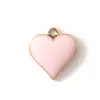 Charms 5Pcs Cute Colorful Heart Shape Enamel Charm All Colors Tiny Pendant For Jewelry Necklace Earrings Bracelets MakingCharms
