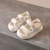 Sandały Capsella Kids Summer Baby Dziewczyny Dziewczyny Air Mesh Beach Sandals Buty Rozmiar 15-19 Dzieci chłopcy oddychające Sandały plażowe 230421