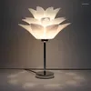 Table Lamps Europe Led Color Glass Wood Lampara Mesa Noche Lampada Comodino For Bedroom Dining Room Deco