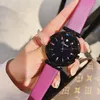 Montres-bracelets Super Cool Noir Femmes Montres Dames Bracelet En Cuir Robe Montre Femme Causal Visage Étoilé Reloj