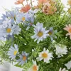 Decorative Flowers Artificial Flower DIY Bouquet Pography Props 7 Fork 14 Heads Sunflower Combination Table Decoration