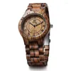 Wristwatches Men Wooden Quartz Luminous Hands Relogio Masculino Bracelet Bangle Watch Wood Personality Orologio Uomo