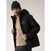 Mäntel Jacke Designer Arcterys Classic Herren Outdoor Herren Charge Mantel Macai Neu Outdoor Skifahren Reisen Warmer Mantel Gerader Boden Normales Oberteil Schwarz XS