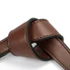 Bagdelar Tillbehör 100% äkta läderband Handväskor Handtag för handväska Kort handväska Gyllene spänne ersättningsbälte band 230421